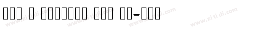 New X Digital tfb Li字体转换